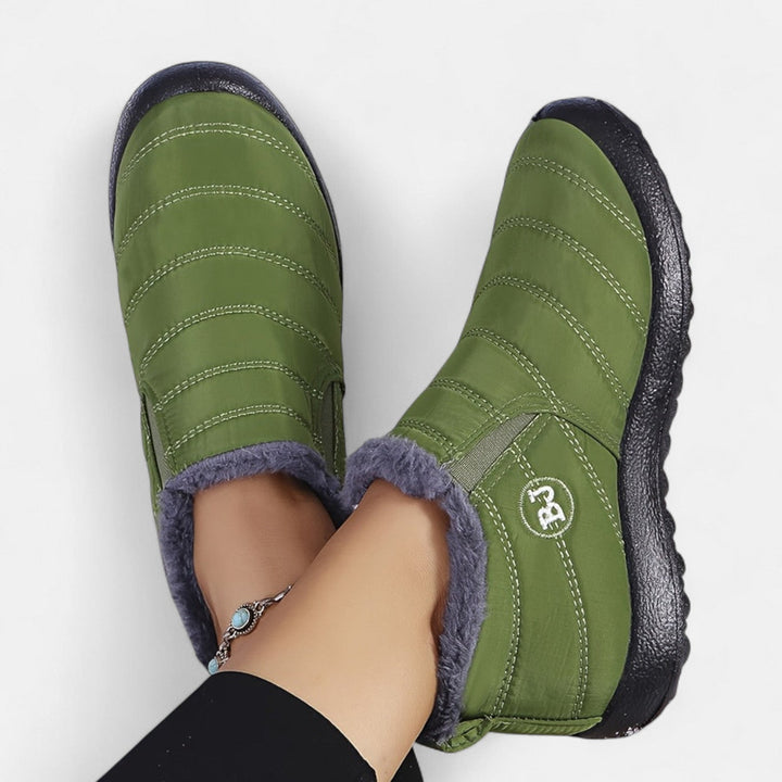 Karen | Quilted Slip-On Winter Snow Boots Women