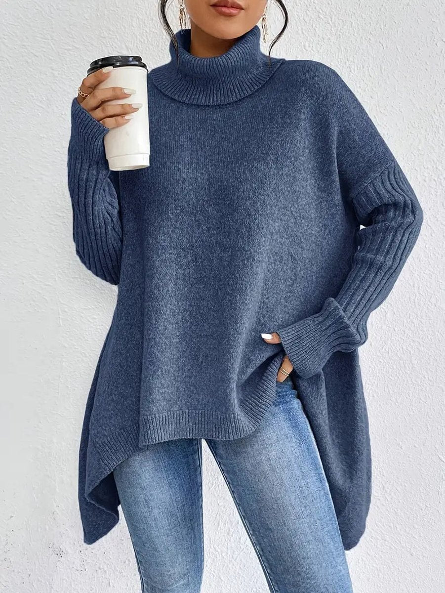 Kathryn | Classic Oversized Ribbed Turtleneck Sweater