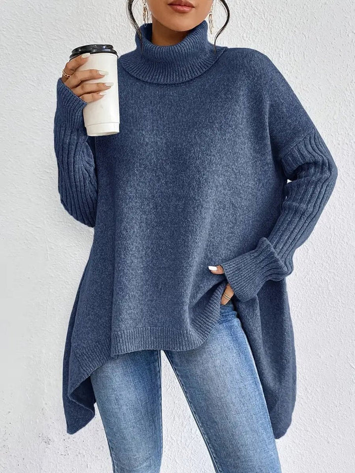 Kathryn | Classic Oversized Ribbed Turtleneck Sweater