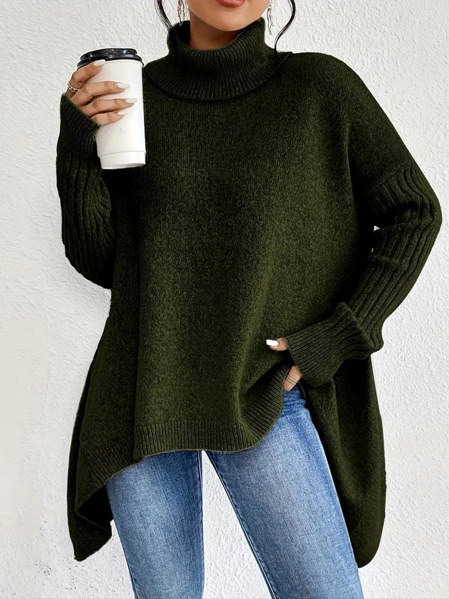 Kathryn | Classic Oversized Ribbed Turtleneck Sweater