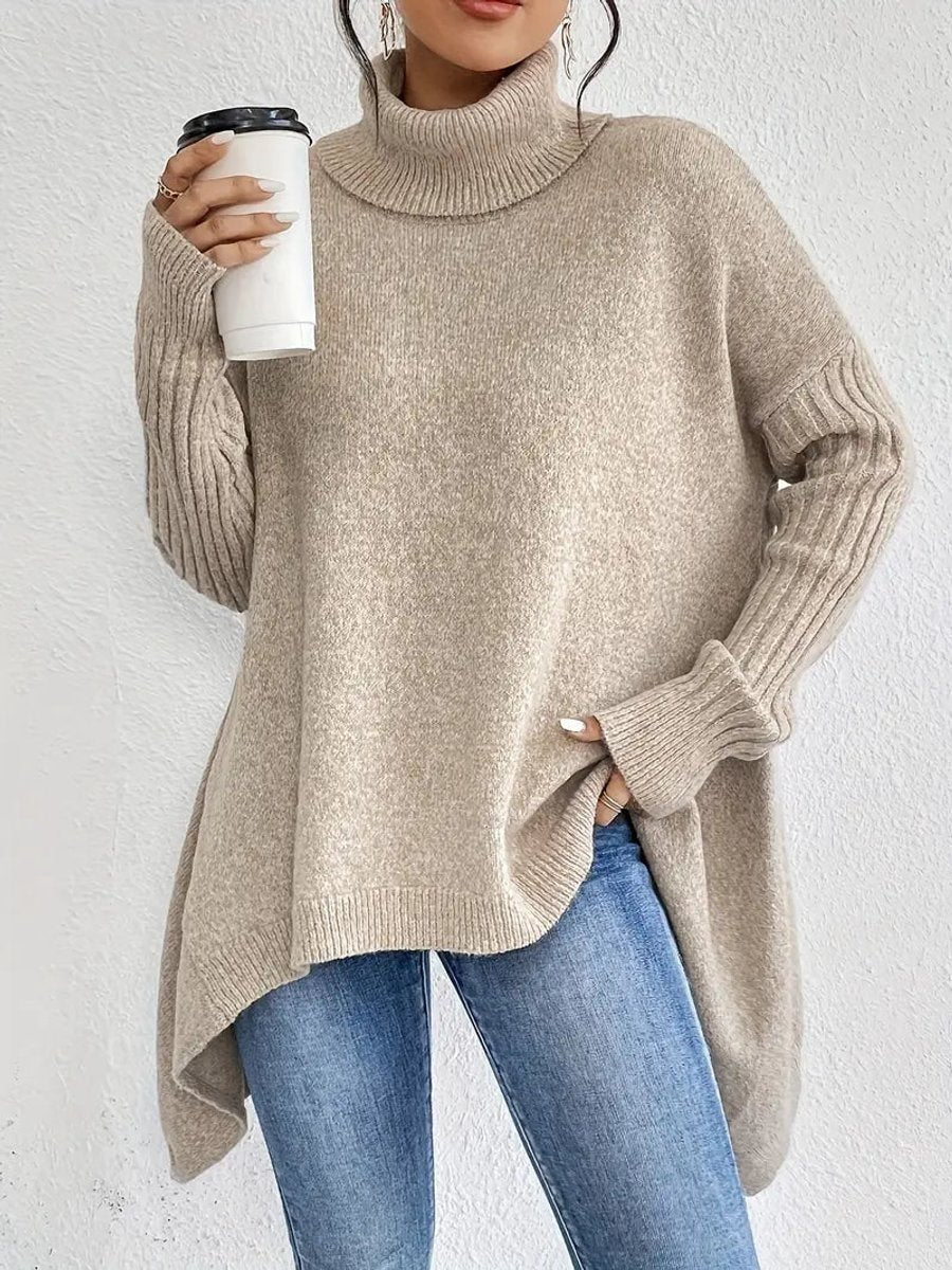 Kathryn | Classic Oversized Ribbed Turtleneck Sweater