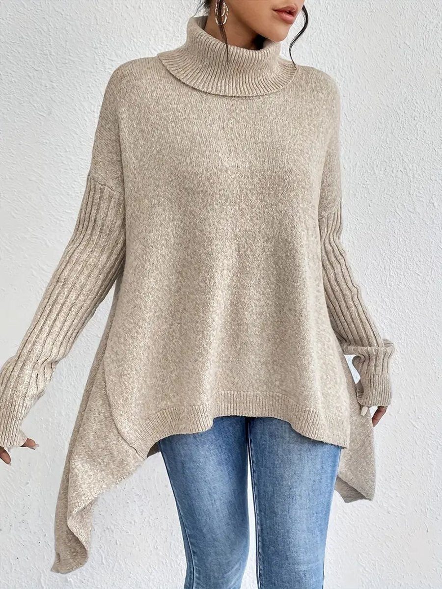 Kathryn | Classic Oversized Ribbed Turtleneck Sweater