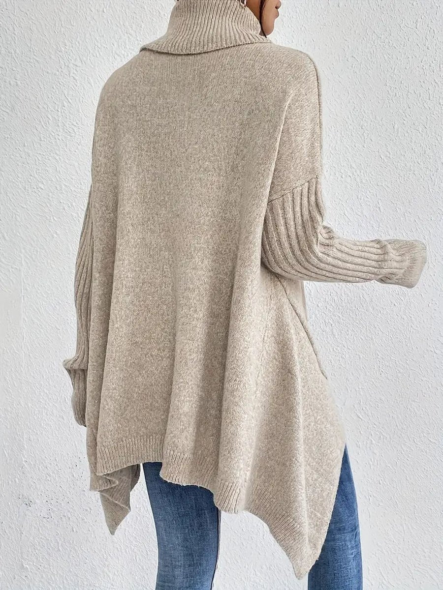Kathryn | Classic Oversized Ribbed Turtleneck Sweater