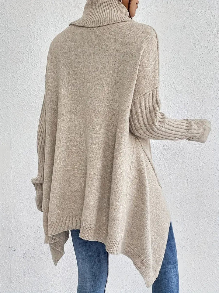 Kathryn | Classic Oversized Ribbed Turtleneck Sweater