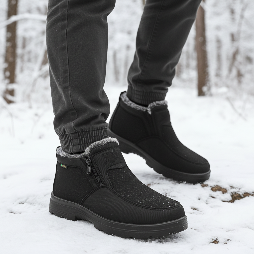 Keith | Side Zip Mens Snow Boots