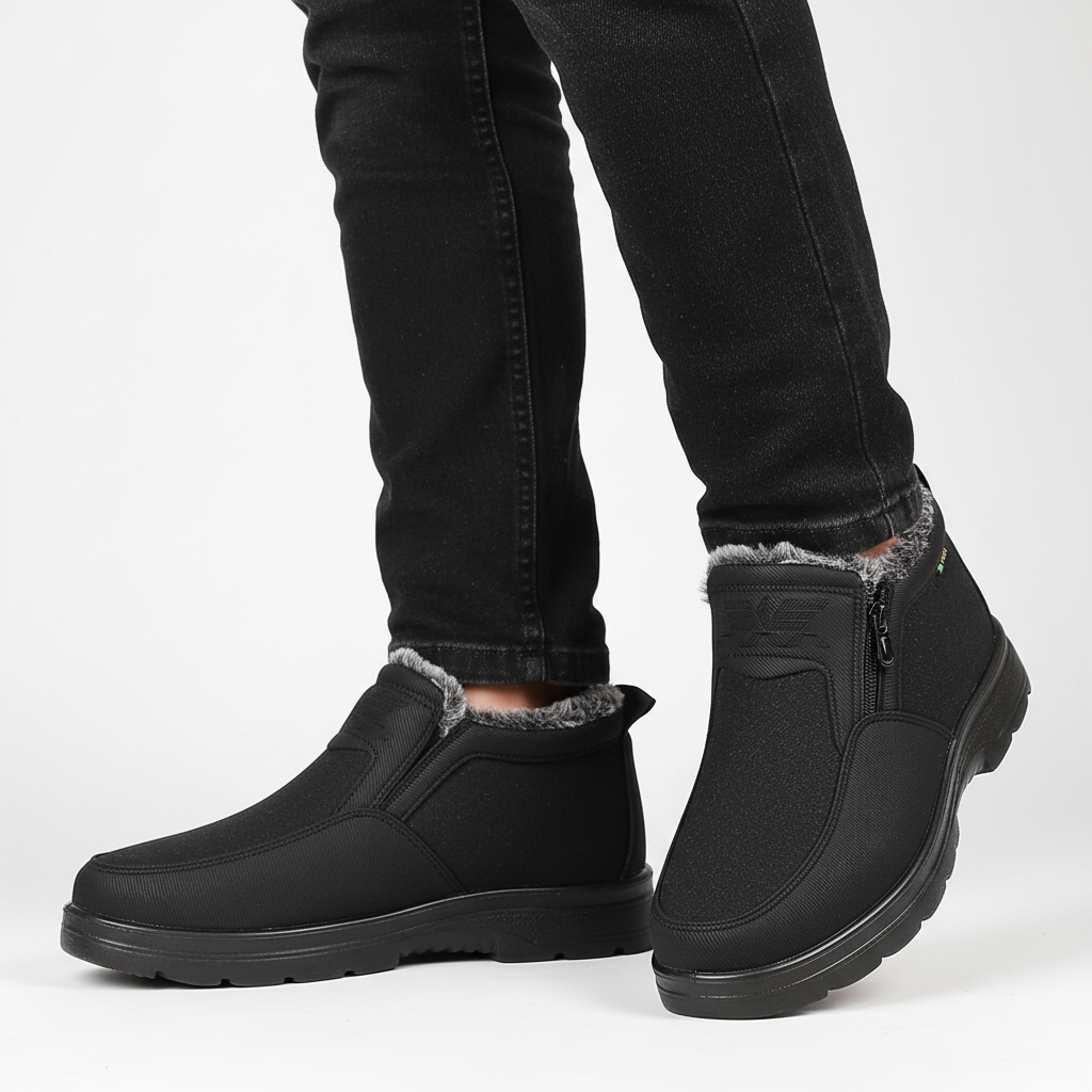 Keith | Side Zip Mens Snow Boots