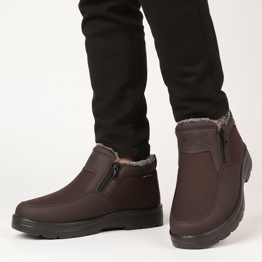 Keith | Side Zip Mens Snow Boots