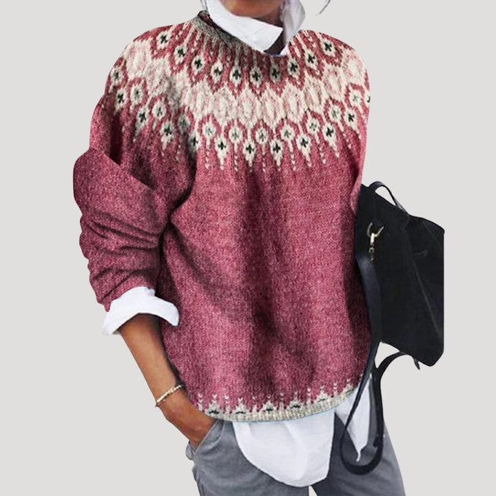 Kimberly | Fair Isle Crewneck Christmas Sweater Women