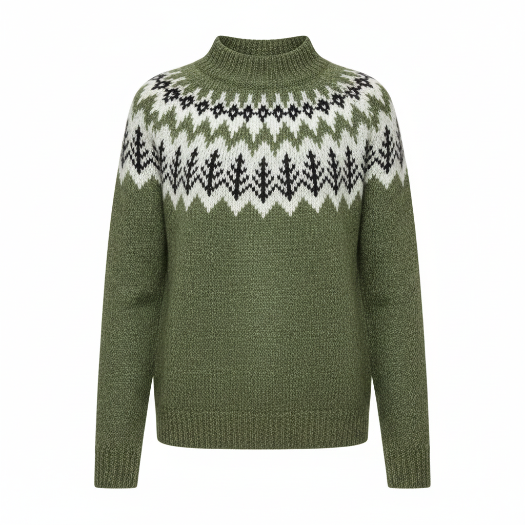 Kimberly | Fair Isle Crewneck Christmas Sweater Women