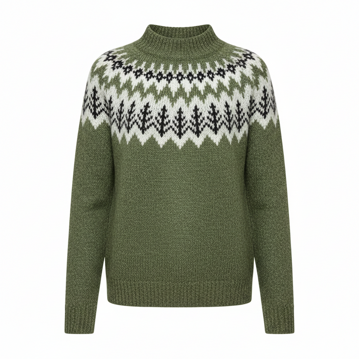Kimberly | Fair Isle Crewneck Christmas Sweater Women