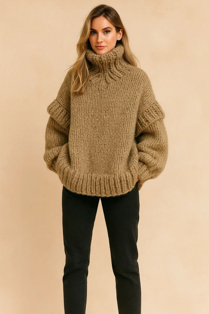 Kimberly | Relaxed Oversized Chunky Knit Turtleneck Sweater