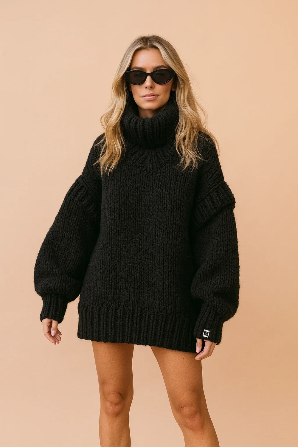 Kimberly | Relaxed Oversized Chunky Knit Turtleneck Sweater