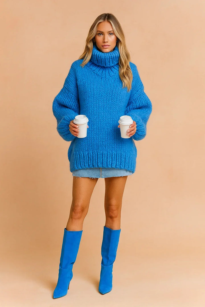 Kimberly | Relaxed Oversized Chunky Knit Turtleneck Sweater