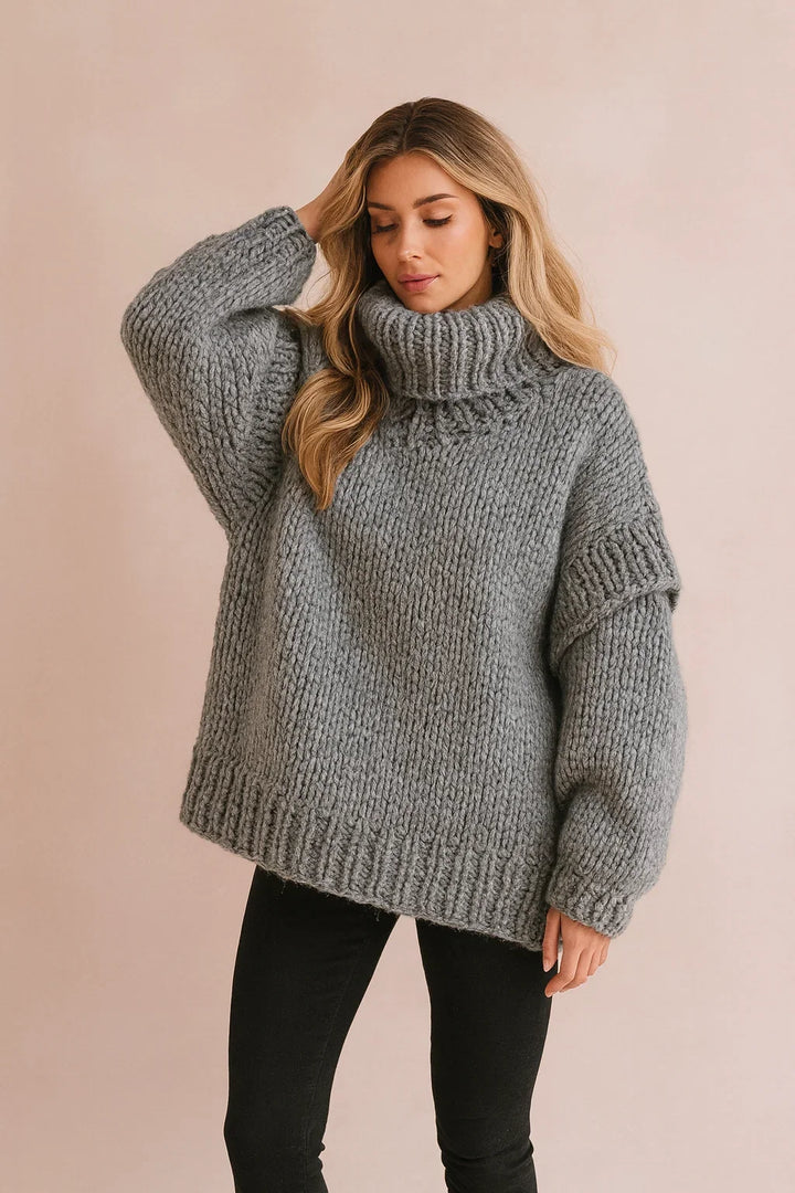 Kimberly | Relaxed Oversized Chunky Knit Turtleneck Sweater