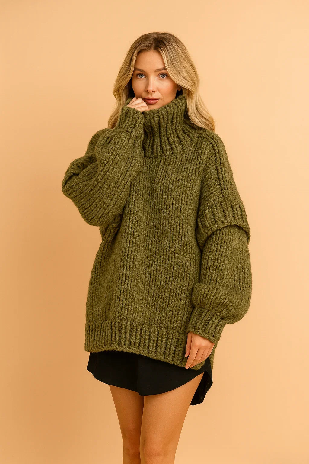 Kimberly | Relaxed Oversized Chunky Knit Turtleneck Sweater