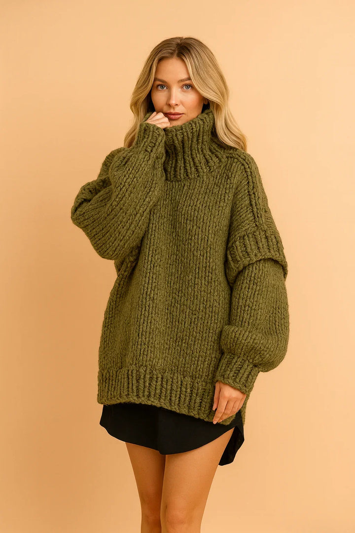 Kimberly | Relaxed Oversized Chunky Knit Turtleneck Sweater