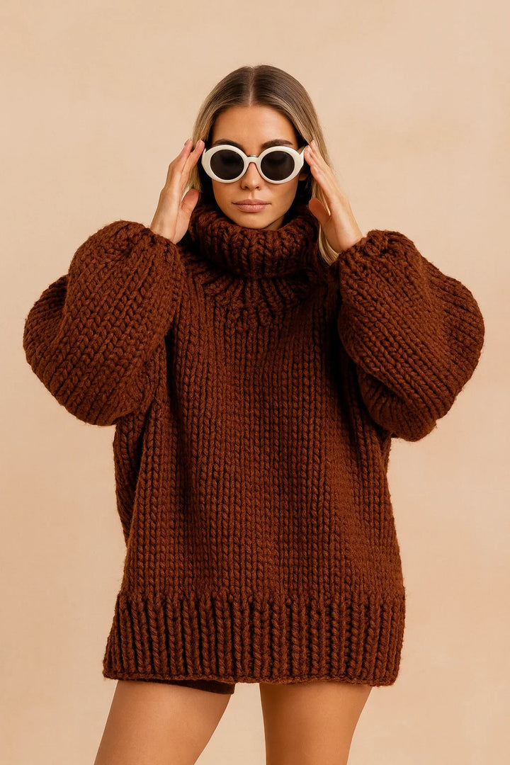 Kimberly | Relaxed Oversized Chunky Knit Turtleneck Sweater