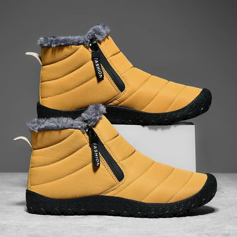 Kyle | Plush Lined Side Zip Mens Snow Boots