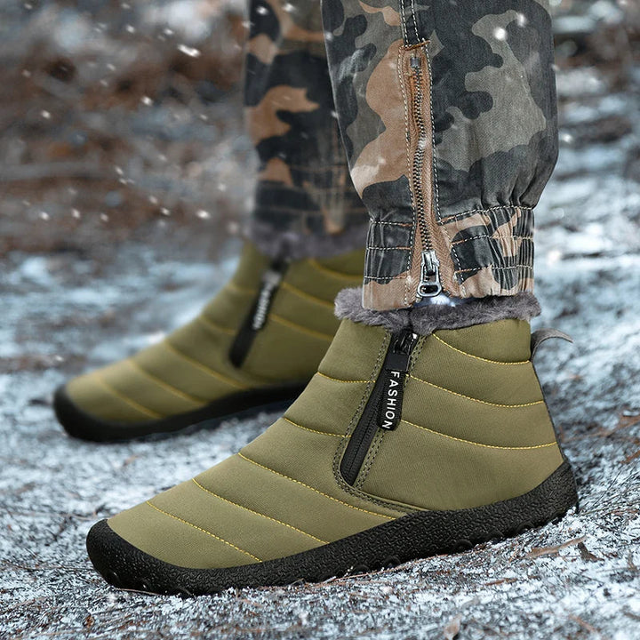 Kyle | Plush Lined Side Zip Mens Snow Boots