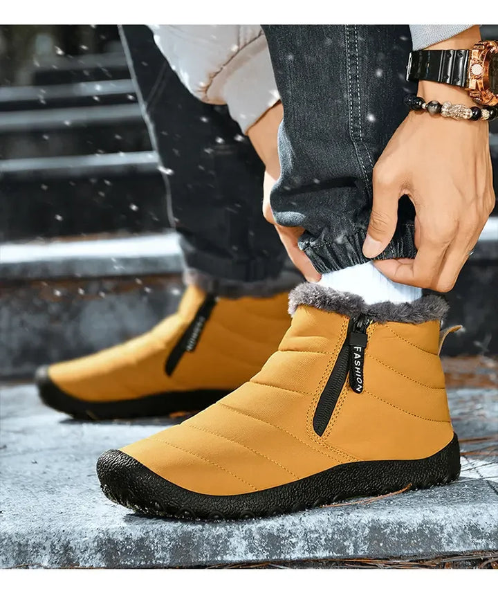 Kyle | Plush Lined Side Zip Mens Snow Boots