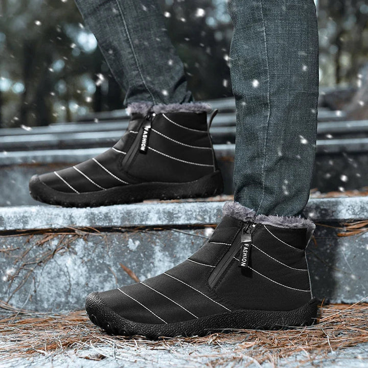 Kyle | Plush Lined Side Zip Mens Snow Boots