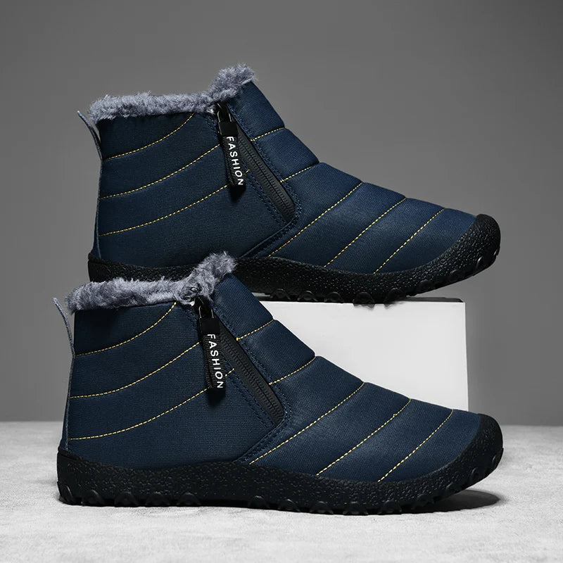 Kyle | Plush Lined Side Zip Mens Snow Boots