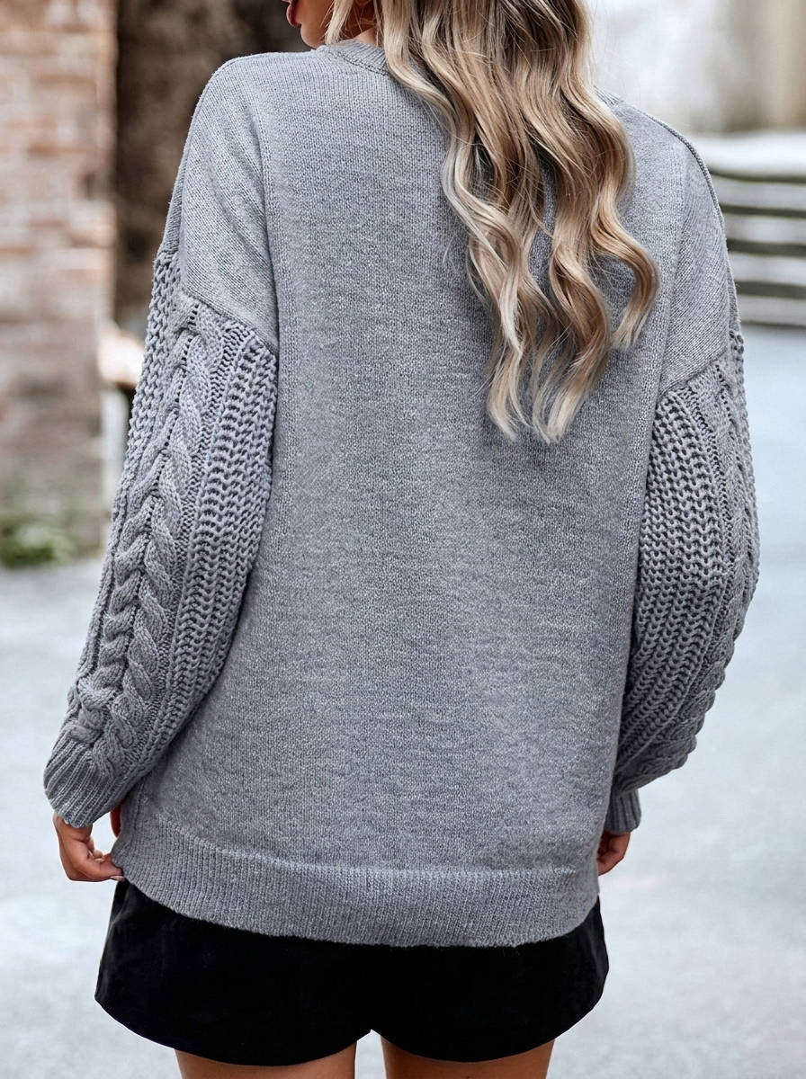Laura | Cozy Oversized Chunky Cable Knit Sweater