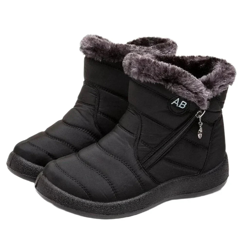 Lauren | Quilted Side Zip Winter Snow Boots Women