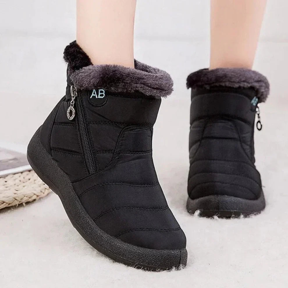 Lauren | Quilted Side Zip Winter Snow Boots Women