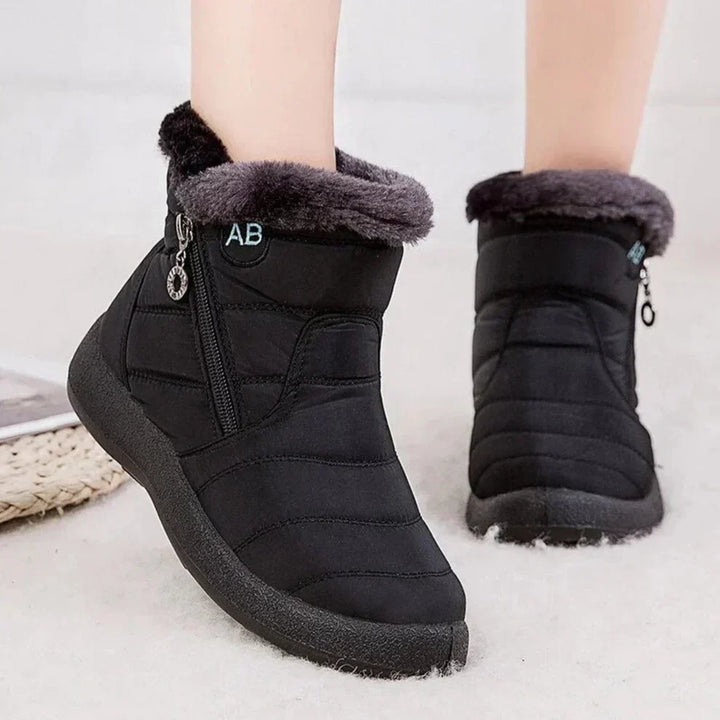 Lauren | Quilted Side Zip Winter Snow Boots Women