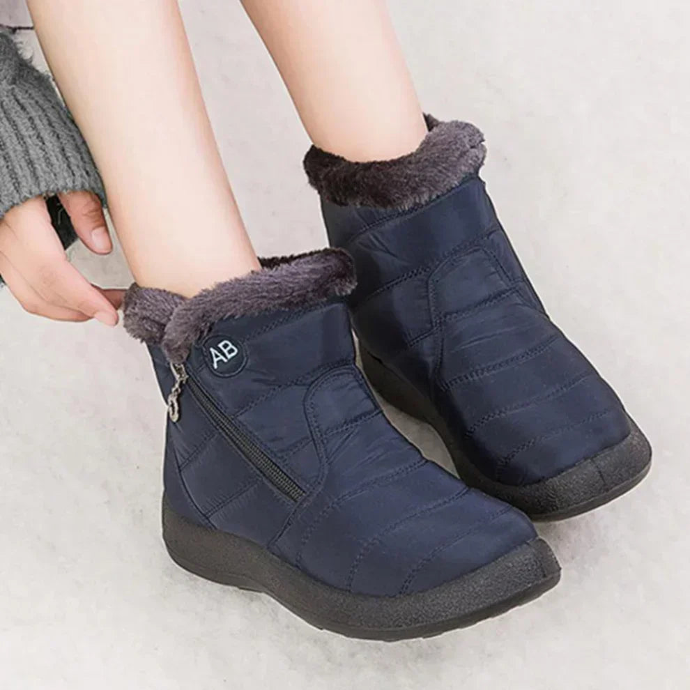 Lauren | Quilted Side Zip Winter Snow Boots Women