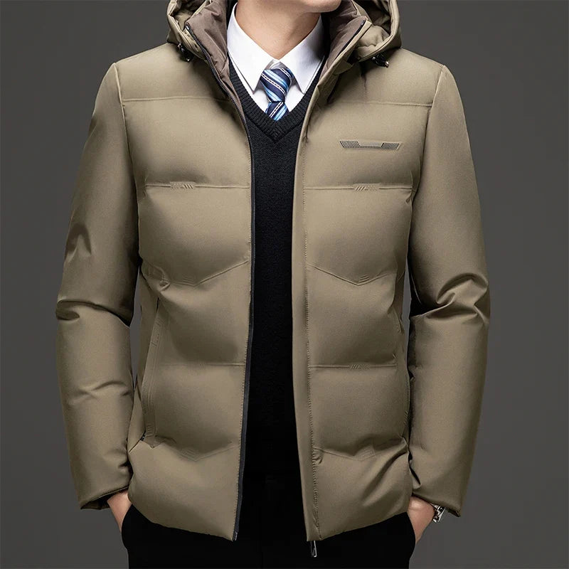 Luke | Hooded Quilted Mens Puffer Jacket