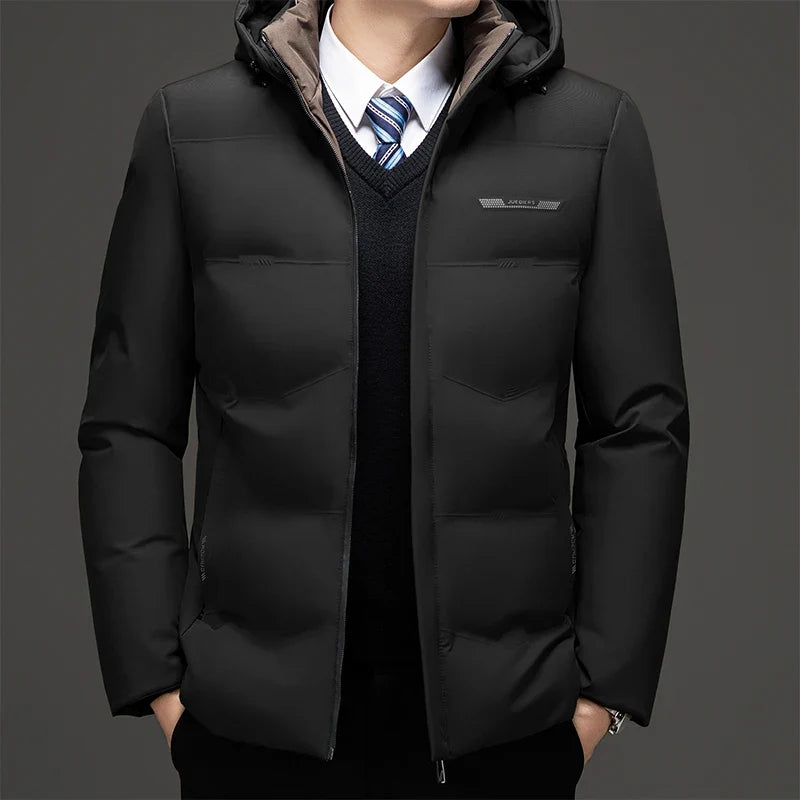 Luke | Hooded Quilted Mens Puffer Jacket