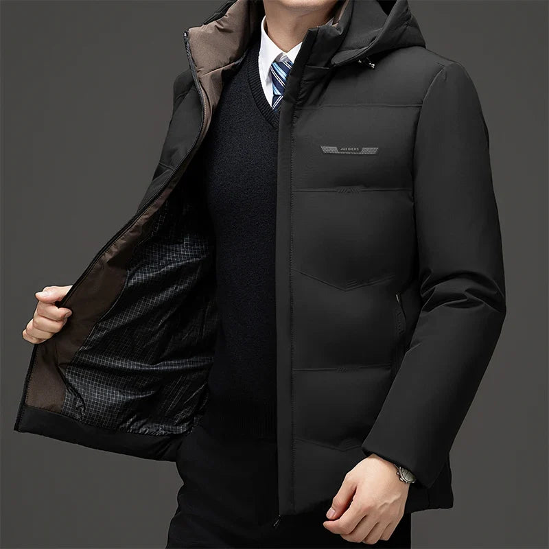 Luke | Hooded Quilted Mens Puffer Jacket
