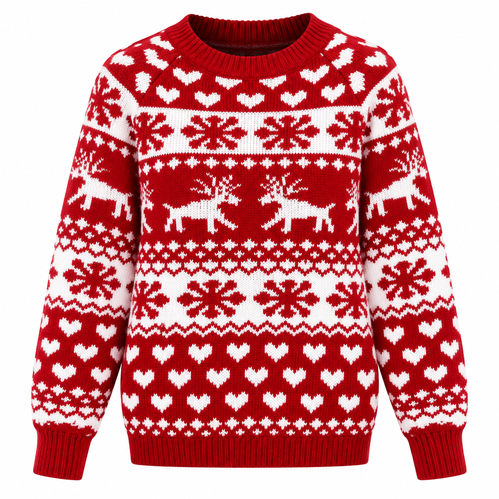 Madison | Fair Isle Reindeer Christmas Sweater Women