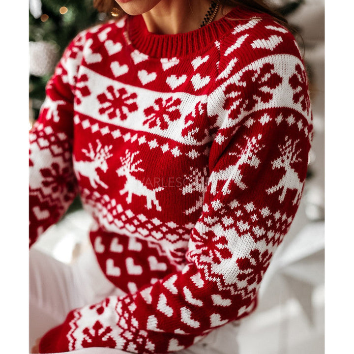 Madison | Fair Isle Reindeer Christmas Sweater Women
