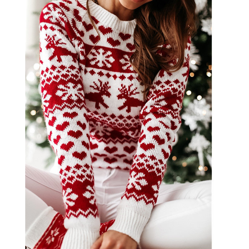 Madison | Fair Isle Reindeer Christmas Sweater Women