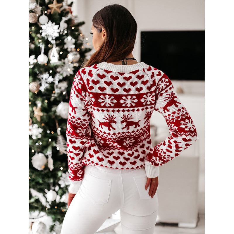 Madison | Fair Isle Reindeer Christmas Sweater Women
