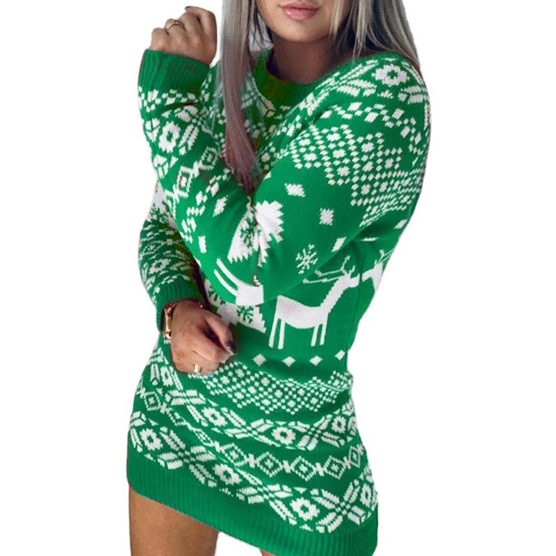 Madison | Fair Isle Reindeer Christmas Sweater Women