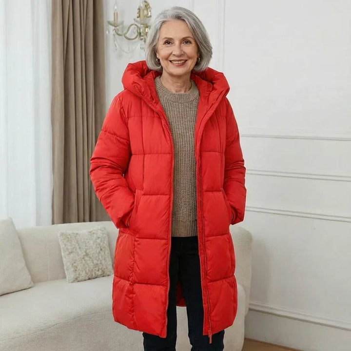 Margaret | Chic Long Hooded Puffer Jacket Women