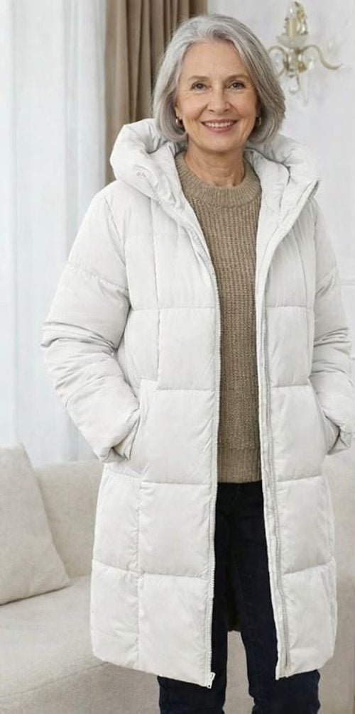 Margaret | Chic Long Hooded Puffer Jacket Women