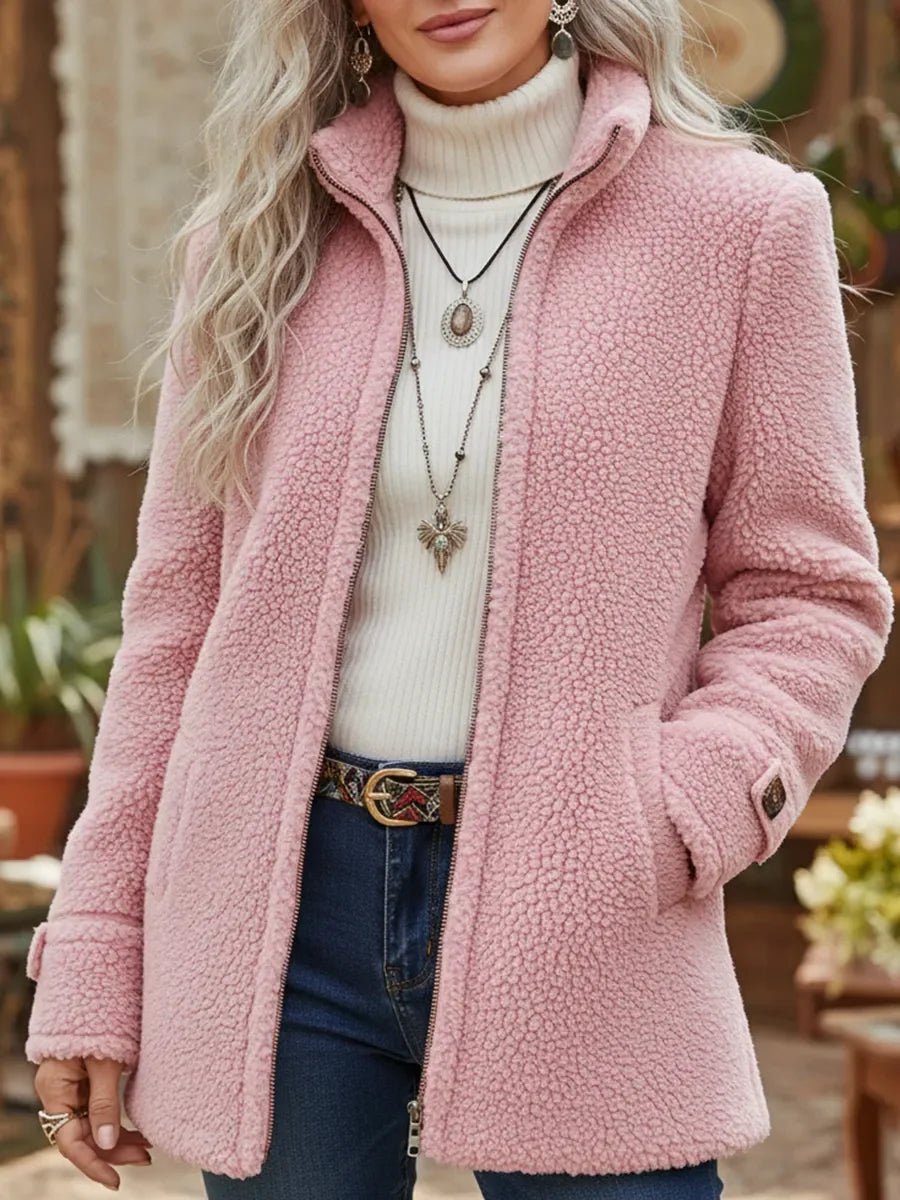 Nancy | Relaxed Zip-Up Sherpa Jacket Women