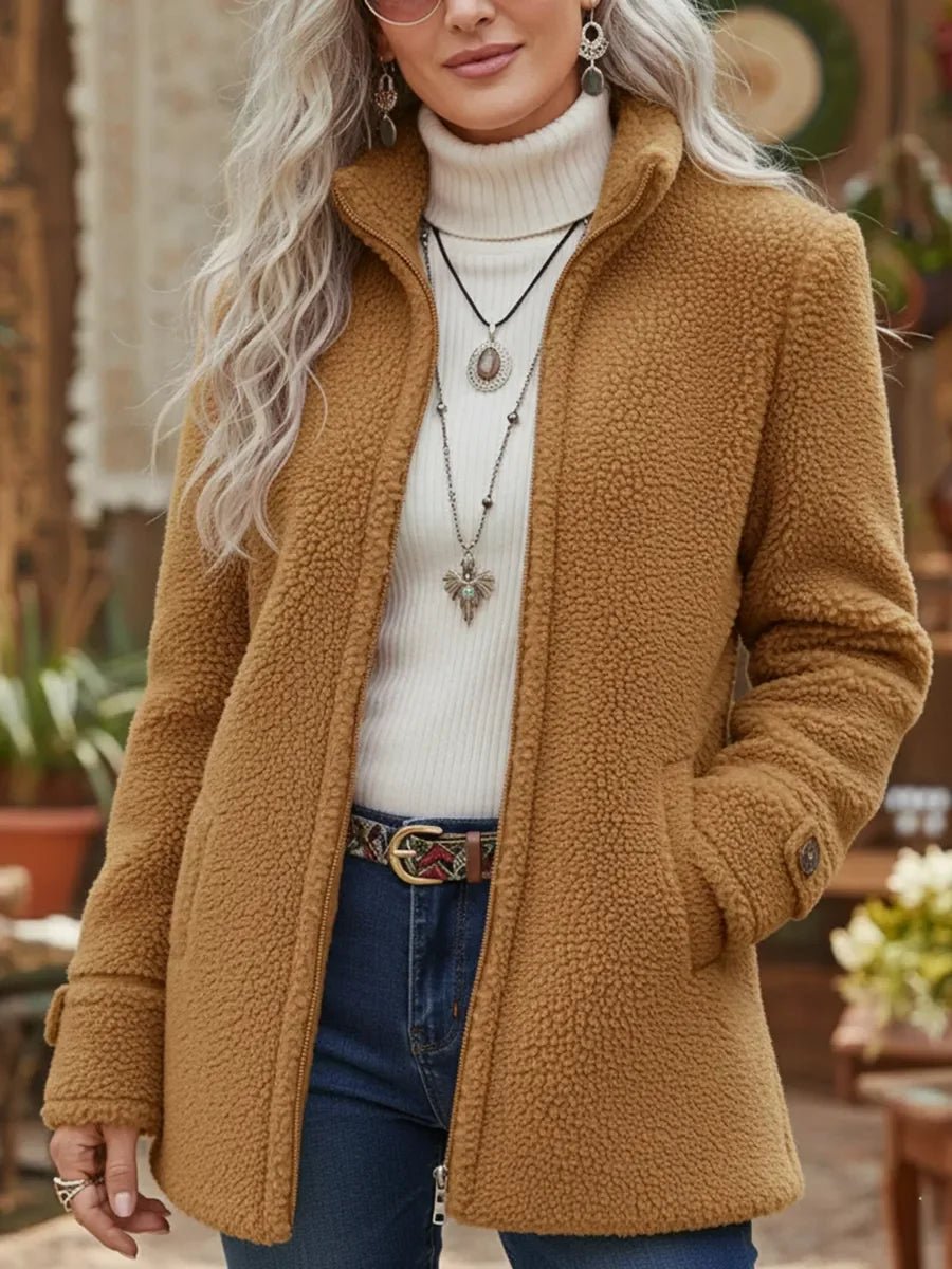 Nancy | Relaxed Zip-Up Sherpa Jacket Women