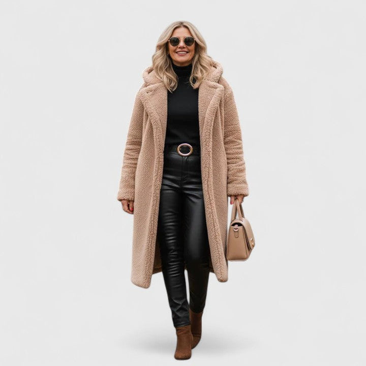 Natalie | Cozy Oversized Longline Sherpa Jacket Women