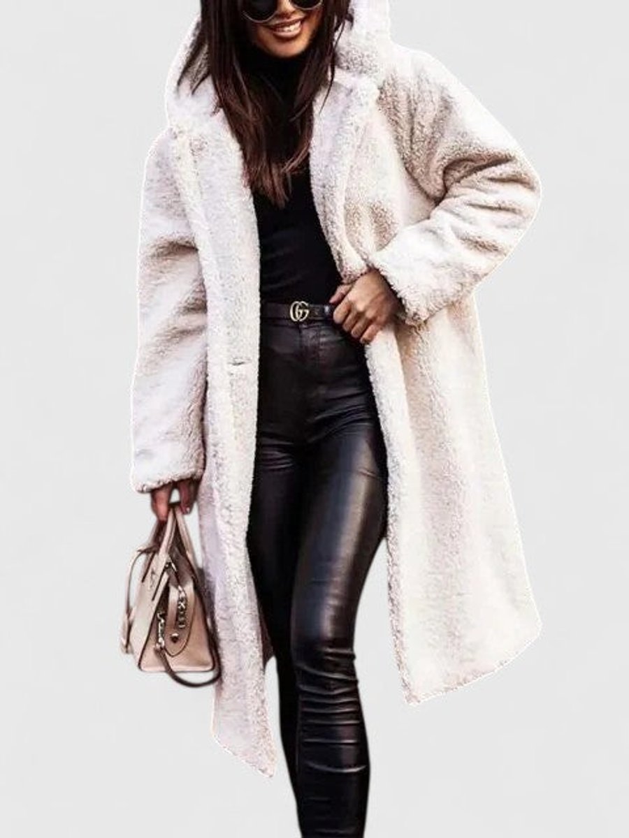 Natalie | Cozy Oversized Longline Sherpa Jacket Women