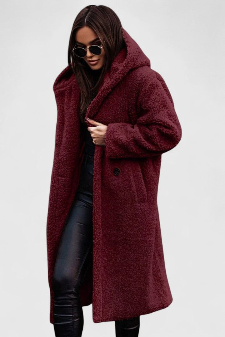Natalie | Cozy Oversized Longline Sherpa Jacket Women