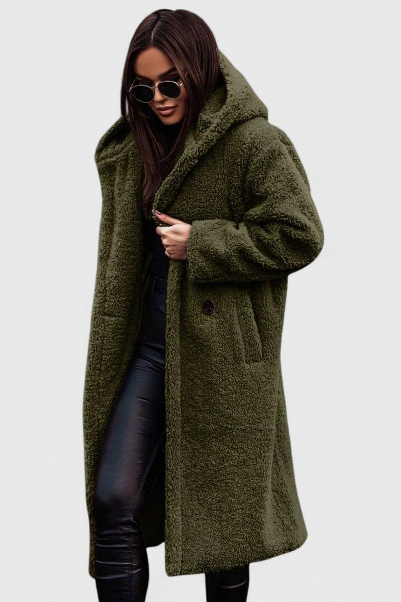Natalie | Cozy Oversized Longline Sherpa Jacket Women