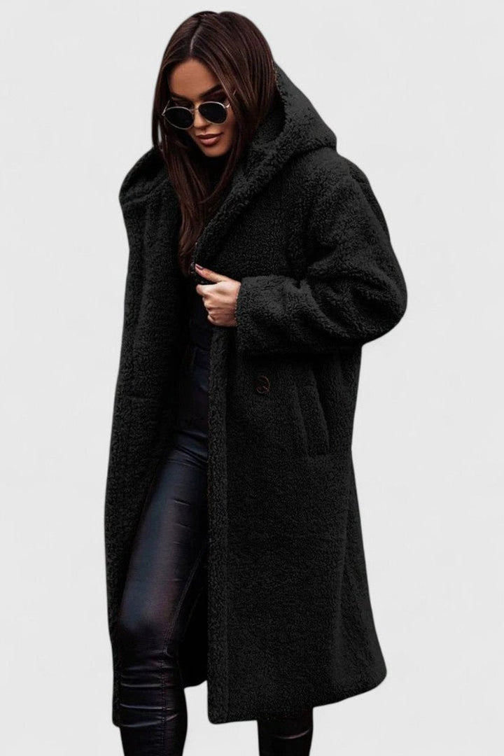Natalie | Cozy Oversized Longline Sherpa Jacket Women