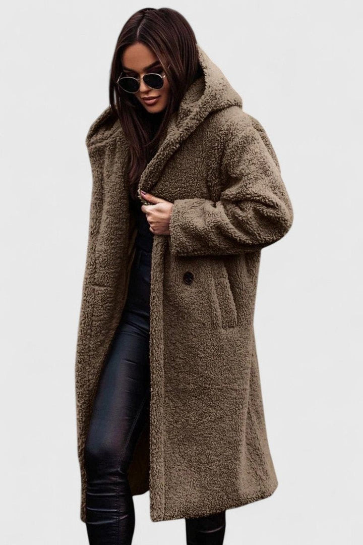 Natalie | Cozy Oversized Longline Sherpa Jacket Women