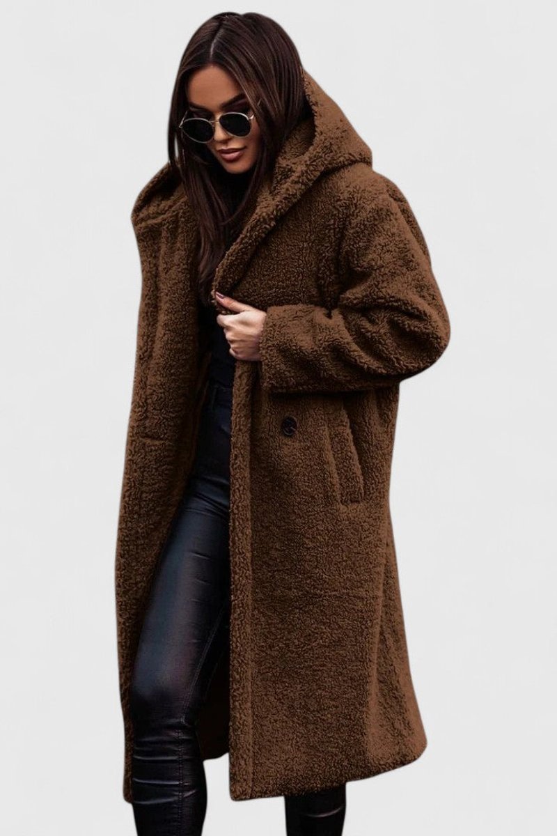 Natalie | Cozy Oversized Longline Sherpa Jacket Women